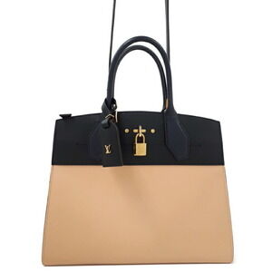 Louis Vuitton City Steamer Calf Leather Shoulder Bag Pink